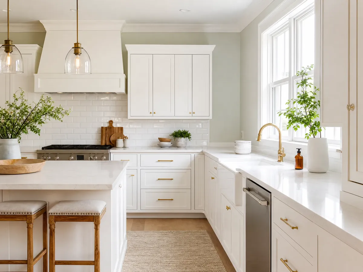 Interior colour inspiration: light kitchen walls